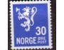 Norsko 1937 Lev se sekerou - znak, Michel č.186 *N
