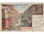 WIEN + HOSPODA+ ULICE/ LITOGRAFIE= rok1900?*A4664