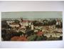 Litomyšl pohled na část města, panoramatická 1964 Orbis