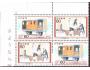 Japonsko 1987 Pošta na železnici, Michel č.1729-30 4-blok so