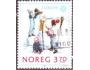 Norsko 1989 Dětské hry, stavění sněhuláka, Europa CEPT, Mich