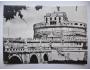 Řím Andělský hrad Castel Sant Angelo 60. léta foto Kopáček