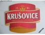 Tvarov.pivní tácek Krušovice -Znamenitá, hořká chuť ... *132