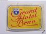 1 nálepka ČEDOK – Grand Hotel Brno - nepoužitá *981