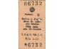 Železniční jízdenka kartonová ČD 1968 Hodonín C Božice u Zno