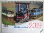 Stolní kalendář Železnice 2019. Nový nepoužitý *69