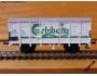 Model 2os. zavřeného vozu typu Za, DSB, Carlsberg, bílý *96