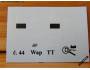 Obtisk nákladního vozu Wap - ČSD - bílý - 44 - TT *48