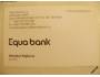 Vizitka Equa bank. Nová nepoužitá *560