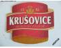 Tvarov.pivní tácek Krušovice -Do pravého piva patří ... *85