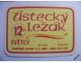 Pivní etiketa - Ústecký Ležák světlý 12⁰ *536
