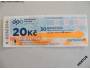 Jízdenka Dopravního podniku v Ostravě dne 1. 5. 2017 *155