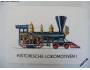 Set 11kreslených pohlednic starých parních lokomotiv *2777
