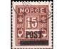 Norsko 1929 Přetisk na doplatní známce, Michel č.145 raz.