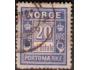 Norsko 1889 Číslice, doplatní známka, Michel č.P5 II A raz.