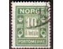 Norsko 1921 Číslice, doplatní známka, Michel č.P8 raz.