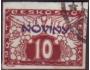 ČSR 1925 Novinové, Holubice přetisk, č.NV13 raz.