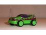 Zelené autíčko, zpětné natahování - plastová hračka z Kinder