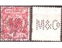 Německo 1889 Perfin M&Co na zn. Znak orel, Michel č.47 da ra