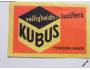 1 nálepka KUBUS veiligheids - lucifers - nepoužitá *953
