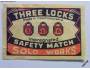 1 nálepka THREE LOCKS - nepoužitá *976