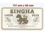 PEMD 1 ks etiketa ♥ SINGHA #2 ♥ THAJSKO ♥
