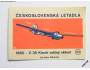 1 nálepka ČESKOSLOVENSKÁ LETADLA - nepoužitá *735