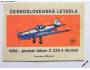 1 nálepka ČESKOSLOVENSKÁ LETADLA - nepoužitá *838