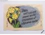 1 nálepka DŘÍV NEŽ VZEJDE JARNÍ KVÍTÍ - nepoužitá *977