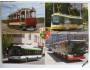 Pohlednice 2tramvají + trolejbusu + autobusu *6737