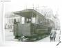 Černobílá pohlednice Jablonecká tramvaj + vlečný vůz *6838