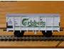 Model 2os. zavřeného vozu typu Za, DSB, Carlsberg, bílý *91