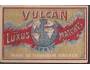 Švédsko 1928 Zápalková nálepka Vulkan luxus matches, větší f