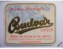 Pivní etiketa - Budvar LAGER *503