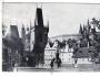 Praha Malostranské Mostecká věže Hradčany °1859