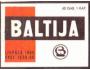 Lotyšsko (SSSR) 1965 BALTIJA, zápalková nálepka, sirkárna B