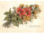 Karel Kupka: Kytice lučních květů - Akvarel na papíru