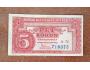 Pět korun Československých - 1949 - Stará papírová bankovka