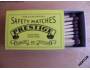 Malá krab.zápalek – SAFETY MATCHES – PRESTIGE. Nová *213