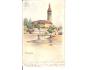 DOMAŽLICE /mal.LIEBSCHER / ŠUMAVA /r.1900?*a==723