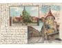 PRAHA =koláž +litografie /rok1900?*kc7679