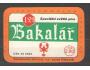 BAKALÁŘ - speciální světlé pivo, závod Rakovník