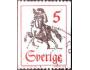 Švédsko 1967 Poštovní posel na koni, Michel č.590C raz.