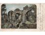 POTŠTÝN ZŘÍC. HRADU r. 1900 NAKL. GRÖGER DA °HE572