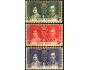 Hong Kong 1937 Král Jiří VI., korunovace, Michel č. 136-8