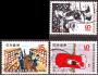 Japonsko 1971 100 let japonské pošty, Michel č. 1107-9 raz.