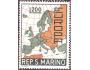 San Marino 1966 Europa CEPT, mapa, Michel č.890 **