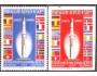Paraguay 1964 Raketa Europa 1, vlajky, Michel č.1319+1326 *