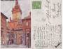1913 Brno Radniční dvůr, barevná pohlednice prošlá poštou