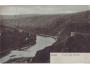 1907 Znojmo, řeka Dyje, barevná pohlednice prošlá poštou